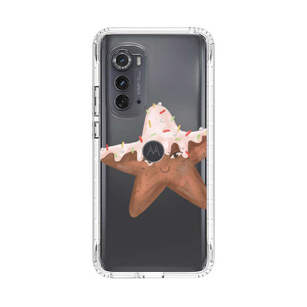 Smiling Gingerbread Star Cookie Motorola Edge (2022) Case