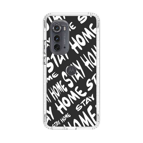 Stay Home Pattern Motorola Edge (2022) Case