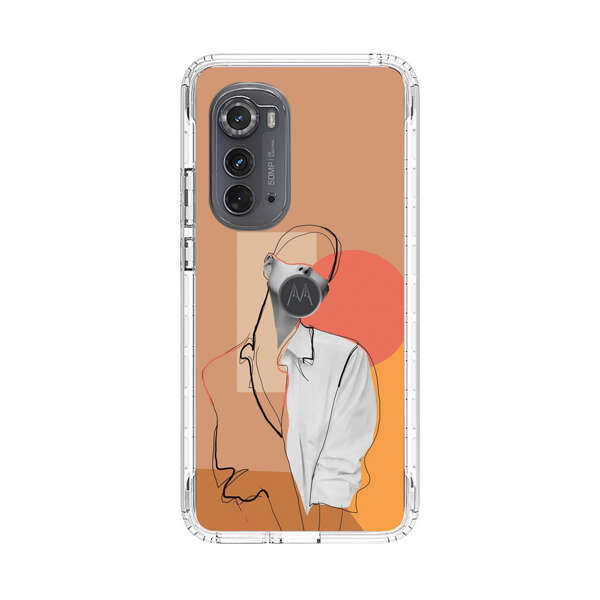 Stylish Abstract Portrait Art Motorola Edge (2022) Case