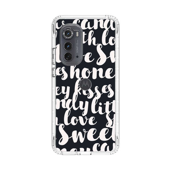 Sweet Honey Kisses Love Sugar Candy Pattern Motorola Edge (2022) Case