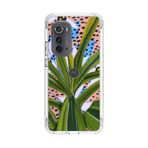 Tropical Leaves Abstract Pattern Motorola Edge (2022) Case