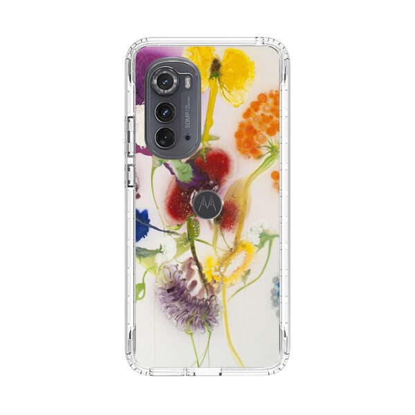 Vibrant Abstract Floral Artwork Motorola Edge (2022) Case