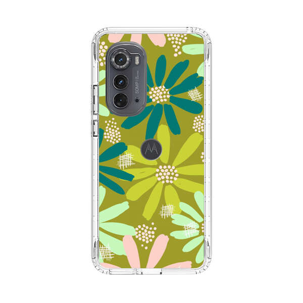 Vibrant Floral Daisy Pattern Motorola Edge (2022) Case