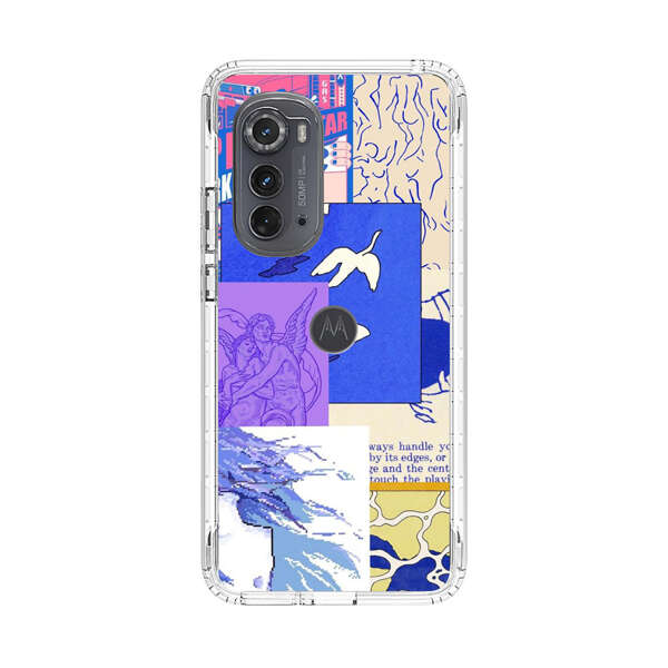 Vibrant Retro Pop Art Collage Motorola Edge (2022) Case