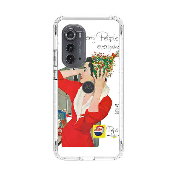 Vintage Pepsi-Cola Holiday Advertisement Motorola Edge (2022) Case