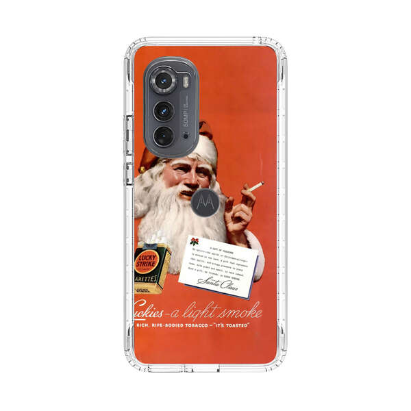 Vintage Santa Claus Smoking Lucky Strike Cigarettes Advertisement Motorola Edge (2022) Case