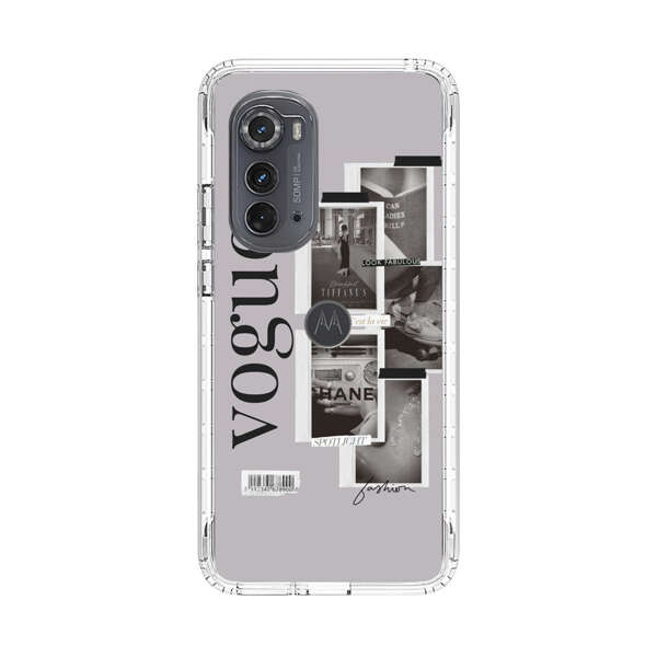 Vogue Fashion Collage Minimalist Motorola Edge (2022) Case