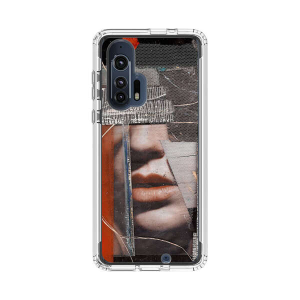 Abstract Collage Close Up Face Motorola Edge Plus (2020) Case