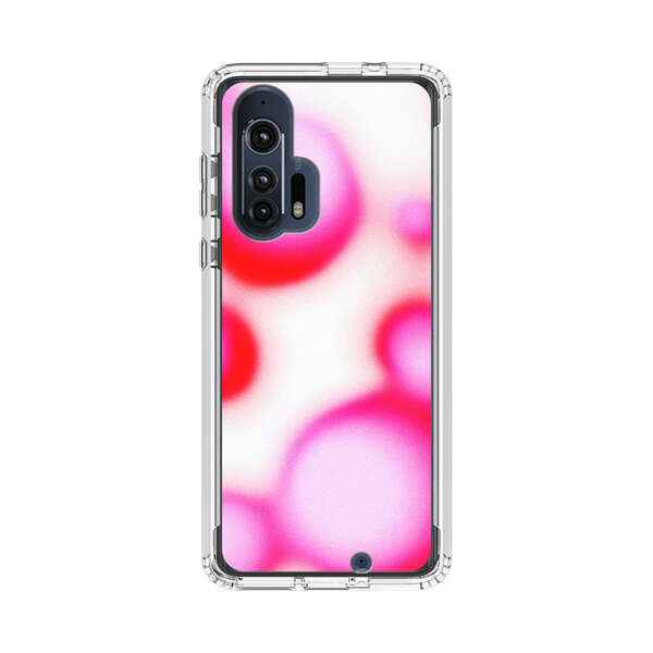 Abstract Pink and Red Blurry Circles Motorola Edge Plus (2020) Case