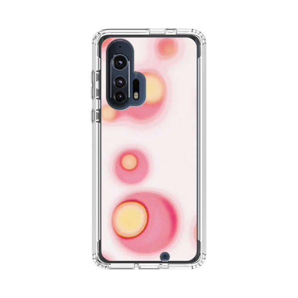 Abstract Pink and Yellow Blobs Motorola Edge Plus (2020) Case