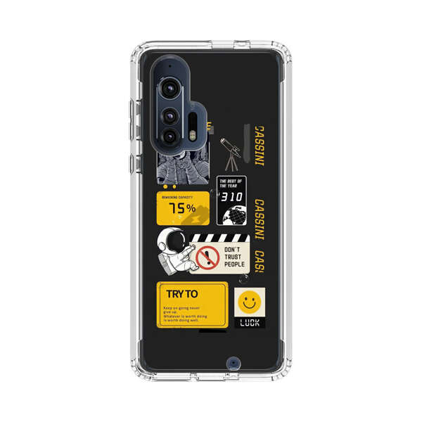 Astronaut Space Exploration Motivation Design Motorola Edge Plus (2020) Case