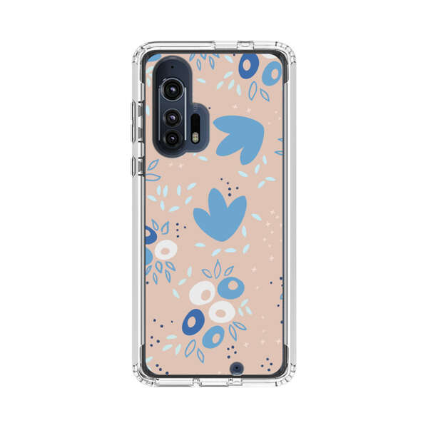 Blue Floral Pattern Motorola Edge Plus (2020) Case