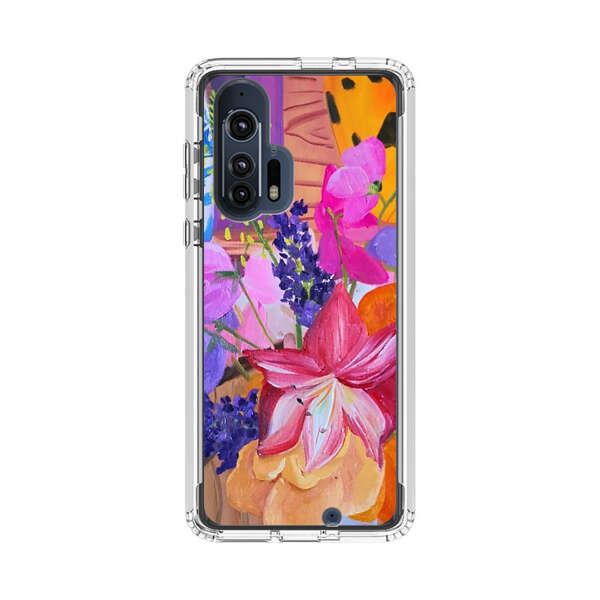 Bright Vibrant Floral Still Life Motorola Edge Plus (2020) Case