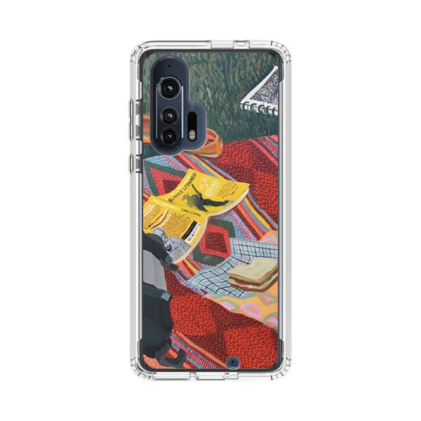 Charming Picnic Scene with Blanket and Food Motorola Edge Plus (2020) Case