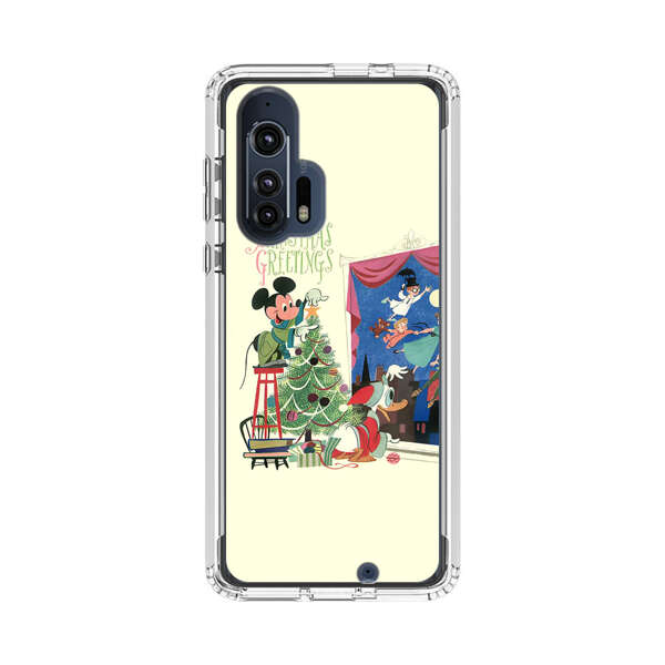 Christmas Disney Mickey Mouse and Peter Pan Motorola Edge Plus (2020) Case