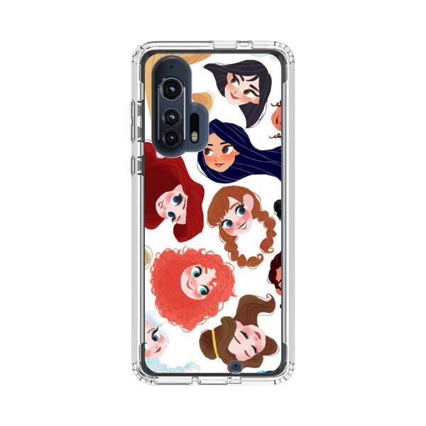 Diverse Animated Girl Faces Motorola Edge Plus (2020) Case