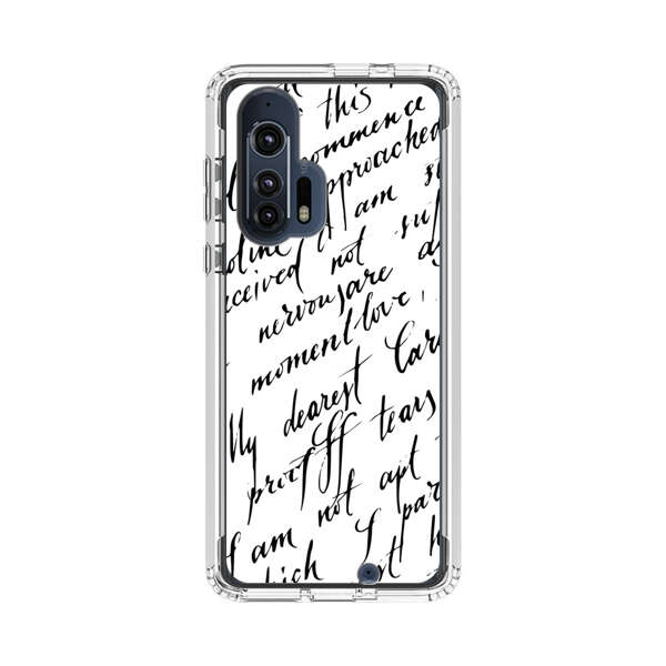 Handwritten Calligraphy Motorola Edge Plus (2020) Case
