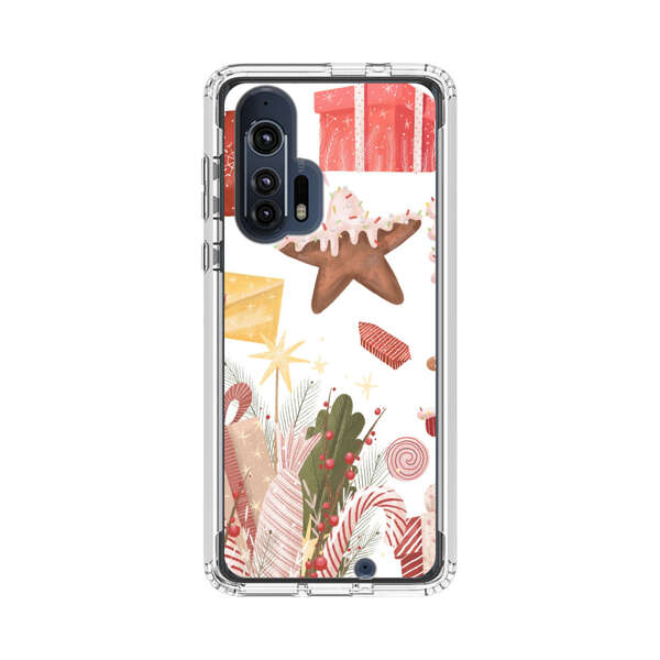 Holiday Gingerbread Candy Cane Gifts Motorola Edge Plus (2020) Case