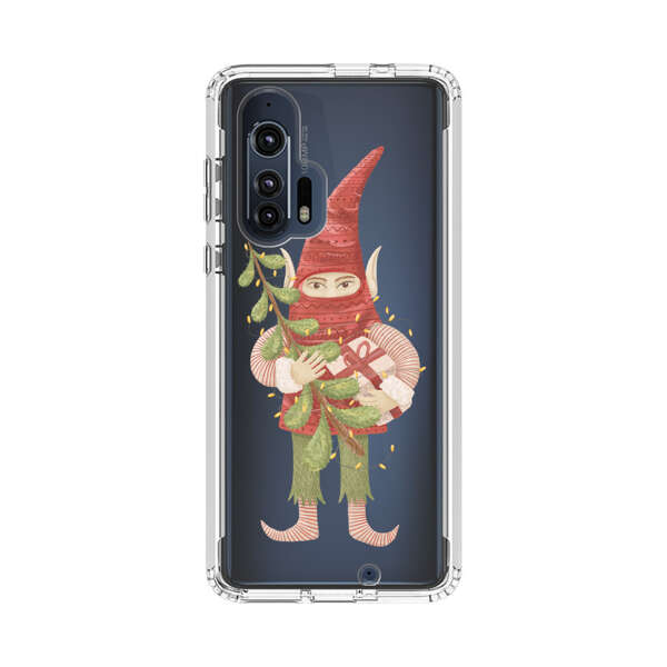 Holiday Gnome with Mistletoe and Gift Motorola Edge Plus (2020) Case