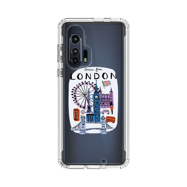 London Iconic Landmarks Illustration Motorola Edge Plus (2020) Case