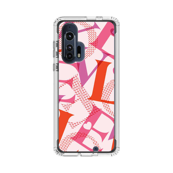 Love Colorful Letters Pattern Motorola Edge Plus (2020) Case
