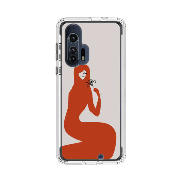 Minimalist Abstract Woman Silhouette Motorola Edge Plus (2020) Case