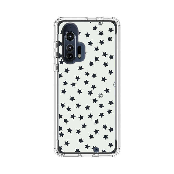 Minimalist Black Stars Pattern Motorola Edge Plus (2020) Case