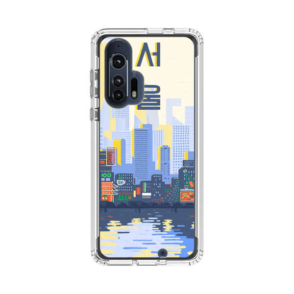Modern City Skyline Reflection Motorola Edge Plus (2020) Case