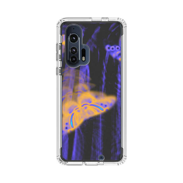 Neon Glowing Butterflies Motorola Edge Plus (2020) Case
