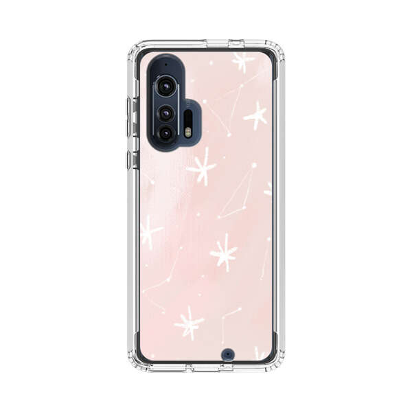 Pink Stars and Constellation Pattern Motorola Edge Plus (2020) Case