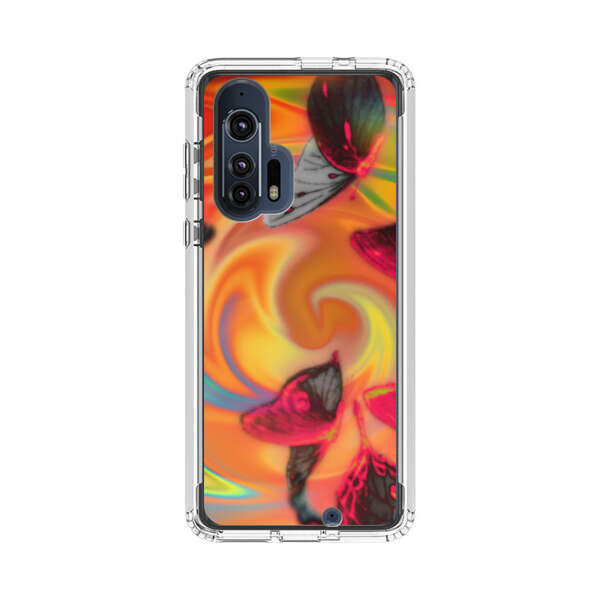 Psychedelic Butterflies Swirl Motorola Edge Plus (2020) Case