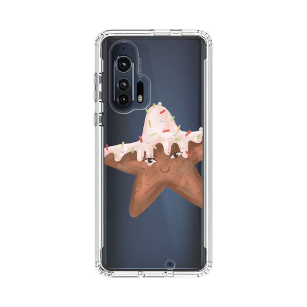 Smiling Gingerbread Star Cookie Motorola Edge Plus (2020) Case