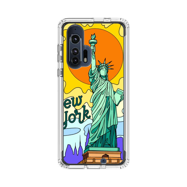 Statue of Liberty New York Artistic Sun Motorola Edge Plus (2020) Case