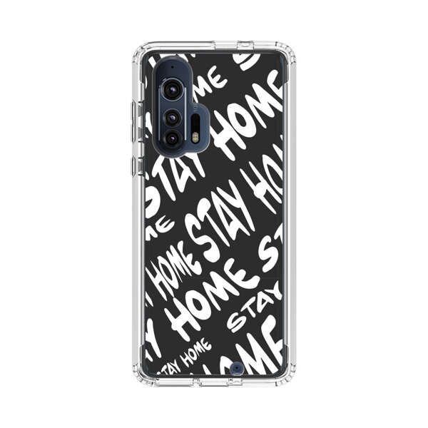 Stay Home Pattern Motorola Edge Plus (2020) Case