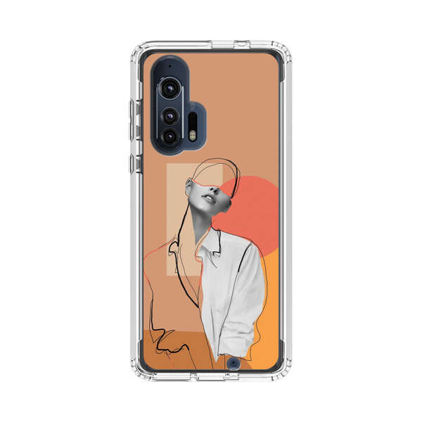 Stylish Abstract Portrait Art Motorola Edge Plus (2020) Case