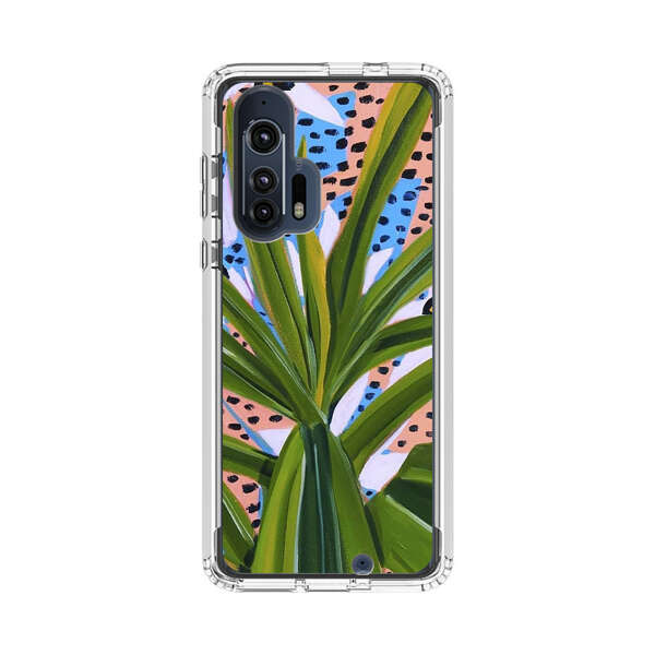 Tropical Leaves Abstract Pattern Motorola Edge Plus (2020) Case