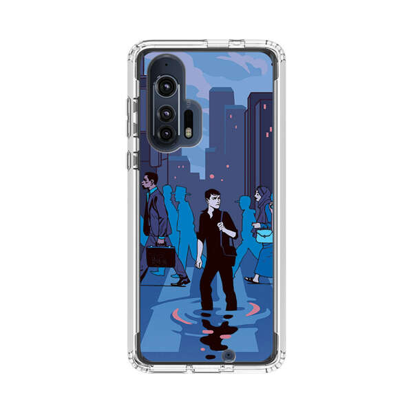 Urban Lonely Person Crosswalk Motorola Edge Plus (2020) Case