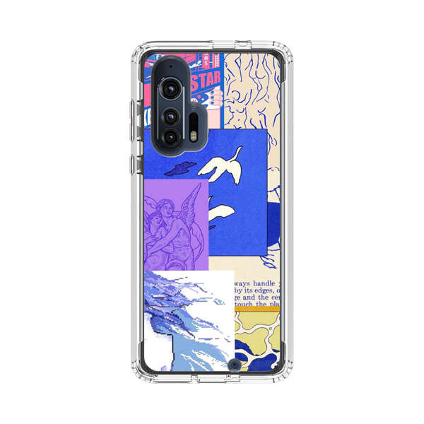 Vibrant Retro Pop Art Collage Motorola Edge Plus (2020) Case