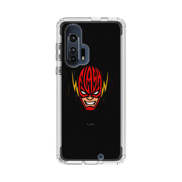 Vibrant Superhero Face with Lightning Bolts Motorola Edge Plus (2020) Case