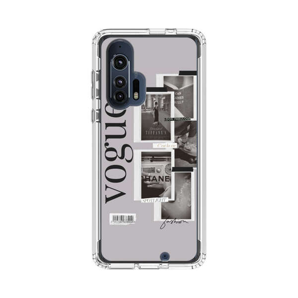 Vogue Fashion Collage Minimalist Motorola Edge Plus (2020) Case