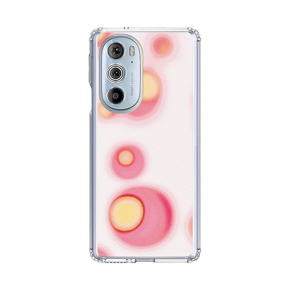 Abstract Pink and Yellow Blobs Motorola Edge Plus (2022) Case
