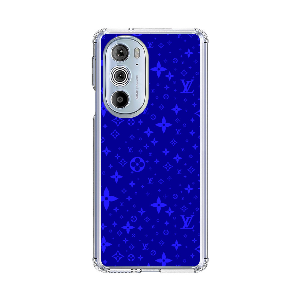 Luxury Blue Designer Pattern Motorola Edge Plus (2022) Case