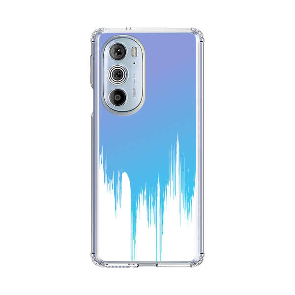 Abstract Blue and Purple Dripping Paint Motorola Edge Plus (2022) Case