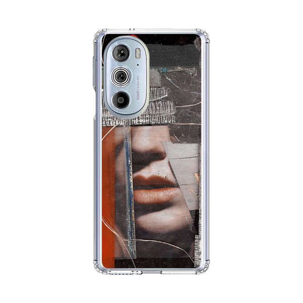 Abstract Collage Close Up Face Motorola Edge Plus (2022) Case