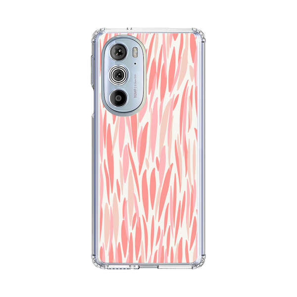 Abstract Coral Wavy Lines Pattern Motorola Edge Plus (2022) Case