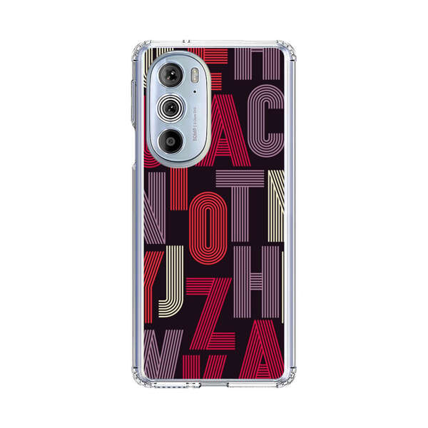 Abstract Letters Pattern Motorola Edge Plus (2022) Case