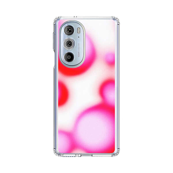 Abstract Pink and Red Blurry Circles Motorola Edge Plus (2022) Case