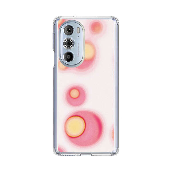 Abstract Pink and Yellow Blobs Motorola Edge Plus (2022) Case