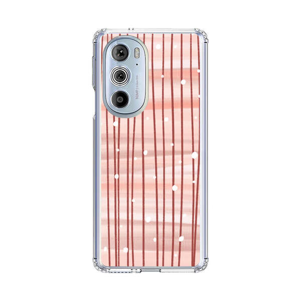 Abstract Vertical Lines Pink Pattern Motorola Edge Plus (2022) Case