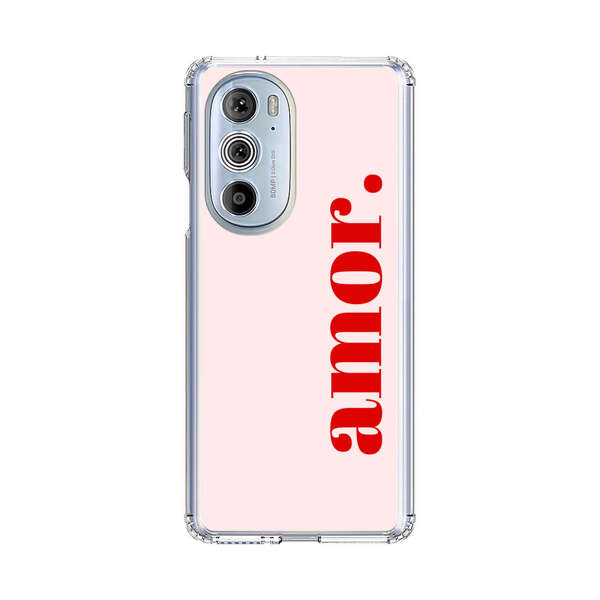 Amor Love Bold Red Text Motorola Edge Plus (2022) Case